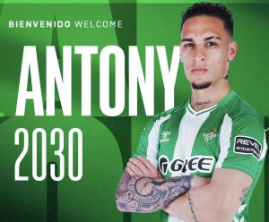 Transfer Deadline: Antony Seals Betis Return, Chukwueze Moves To Fulham, Højlund Joins Napoli, Gündogan Unites With Osimhen